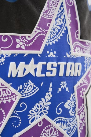 Erkek Macstar Flame Baskılı Oversize Tişört Uzay Grisi