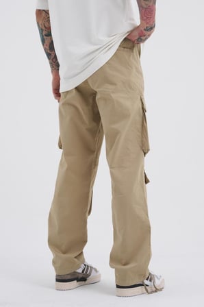 Erkek Baggy Kargo Pantolon Bej