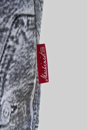 Erkek Denim Efect Oversi̇ze Ti̇şört Siyah