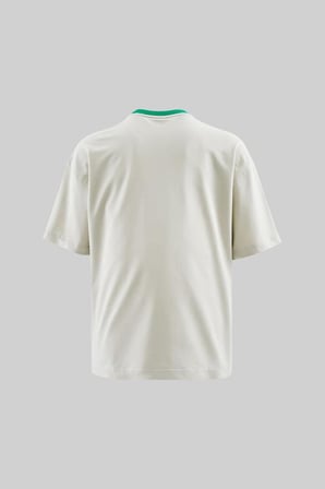 Erkek Color Gradient Embroidered Oversi̇ze Ti̇şört Uzay Grisi