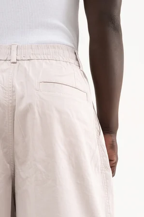 Erkek Oversize Carpenter Şort Gri