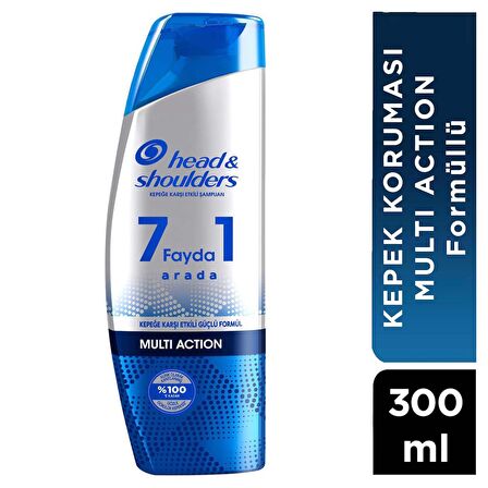 Head & Shoulders 7 Fayda 1 arada Multi Action Kepeğe Karşı Etkili Güçlü Formül İçeren Şampuan 300 ml