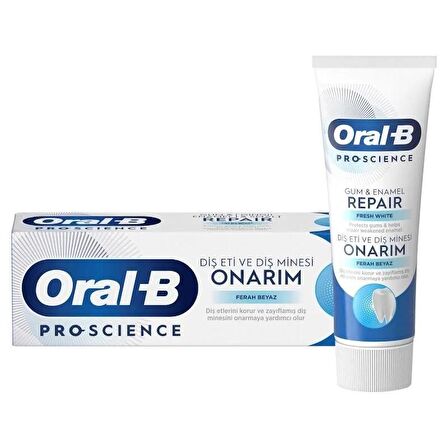Oral B Diş Macunu Diş Eti Ve Diş Minesi Onarım Ferah Beyaz 75 Ml