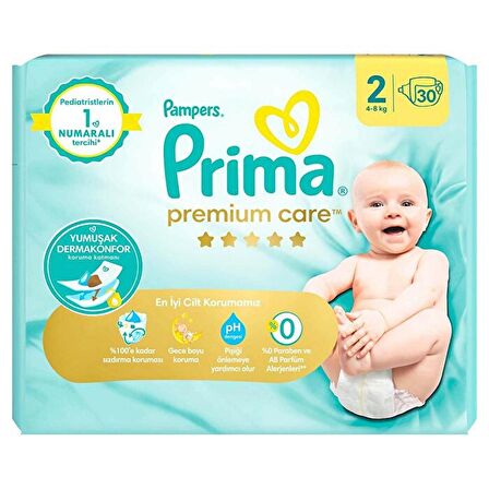 Prima Premium Care Bebek Bezi İkiz Paket 2 Beden 30 Adet