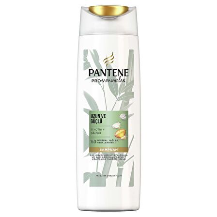 Pantene Şampuan Pro-V Uzun Ve Güçlü Şampuan, Bambu Ve Biyotinli, 350 ml