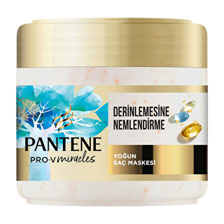 Pantene PRO-V MIRACLES Hydra Glow Nemlendirici Maske Kuru Saçlar için 300ML