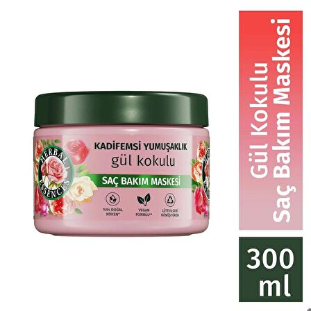 Kadifemsi Yumuşaklık Gül Kokulu Saç Bakım Maskesi 300ml