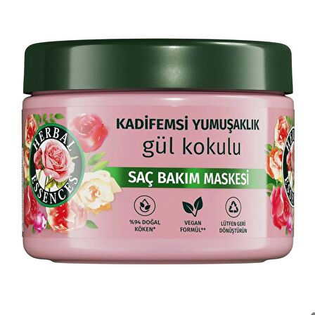 Kadifemsi Yumuşaklık Gül Kokulu Saç Bakım Maskesi 300ml