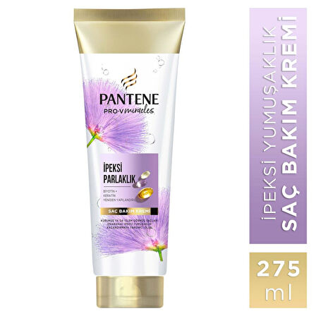 Pantene PRO-V MIRACLES İpeksi Parlaklık Saç Bakım Kremi İşlem Görmüş Saçlar için 275ML