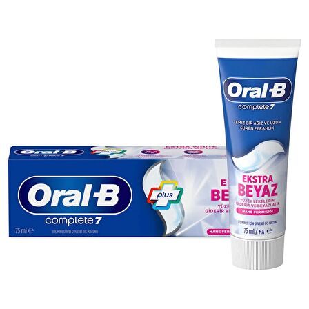 Oral-B Complete 7 Ekstra Beyaz Diş Macunu 75 ml