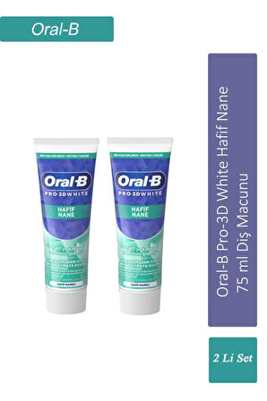 Oral-B Pro-3D White Hafif Nane 75 ml Diş Macunu x 2 Adet