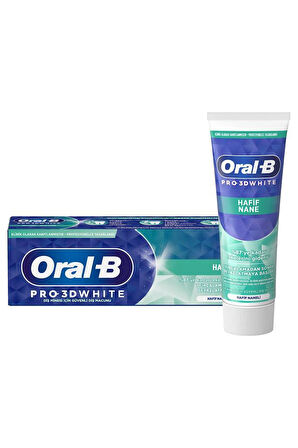 Oral-B Pro-3D White Hafif Nane 75 ml Diş Macunu x 2 Adet