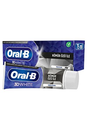 Oral-B Pro 3D White Kömür Özlü Diş Macunu 75 ml