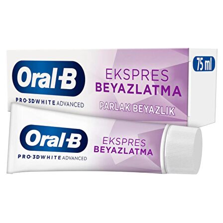 Oral-B Pro 3D White Advanced Ekspres Beyazlık Parlak Beyazlık Diş Macunu 75 ml