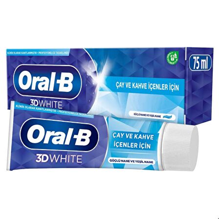 Oral-B 3D White Çay ve Kahve İçenler için Diş Macunu 75 ml