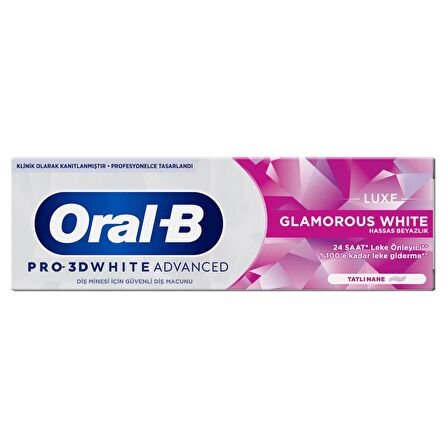 Oral-B Pro 3D White Advanced Luxe Glamorous White Diş Macunu 75 ml