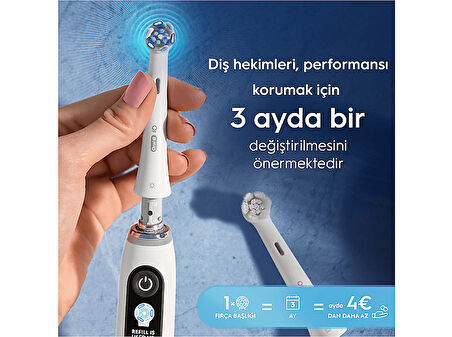 ORAL B IO Clean 2'li Diş Fırçası Yedek Başlık Beyaz