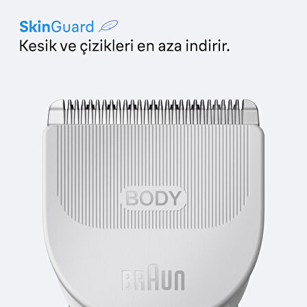 Braun Vücut Tıraş Makinesi Series 3, +3 Aksesuar, Su Geçirmez, BG3530