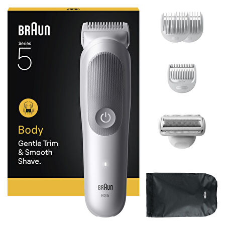 Braun Vücut Tıraş Makinesi Series 5, +6 Aksesuar, Su Geçirmez, BG5550