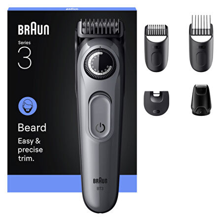 Braun Sakal Düzeltici Series 3, +5 Aksesuar, 40 Uzunluk, Keskin Bıçak, BT3560
