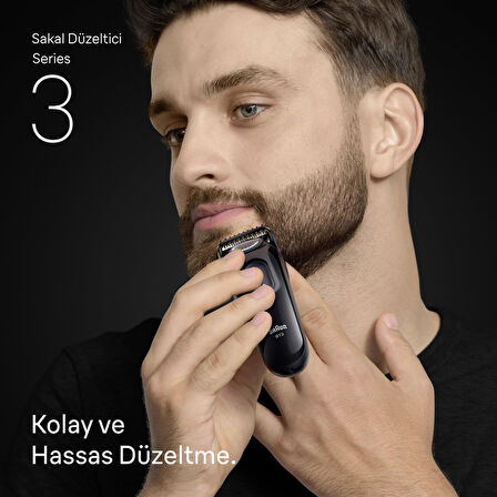 Braun Sakal Düzeltici Series 3, +3 Aksesuar, 40 Uzunluk, Keskin Bıçak, BT3520