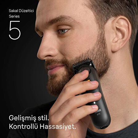 Braun Sakal Düzeltici Series 5, +4 Aksesuar, 40 Uzunluk, Keskin Bıçak, BT5520