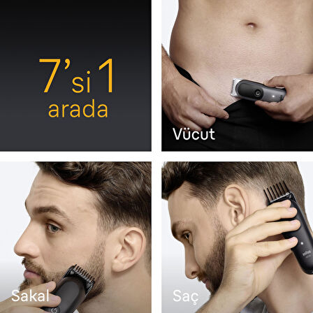 Braun Hepsi Bir Arada Series 5, 7’si 1 arada Tıraş Kiti, Keskin Bıçak, Vücut Tıraşı AIO5520