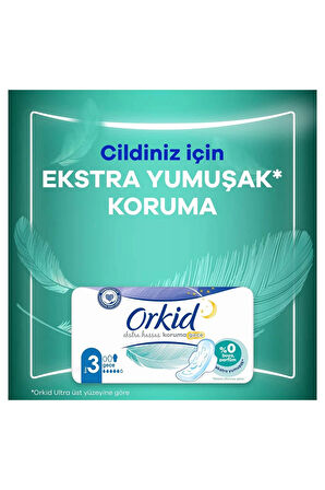 Orkid Extra Hassas Koruma Gece Hijyenik Ped 6'li