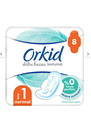 Orkid Extra Hassas Koruma Tekli Normal 8'li