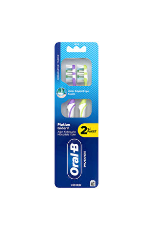 ORAL-B PRO EXPERT DERİNLEMESİNE TEMİZLİK DİŞ FIRÇASI 2'Lİ PAKET