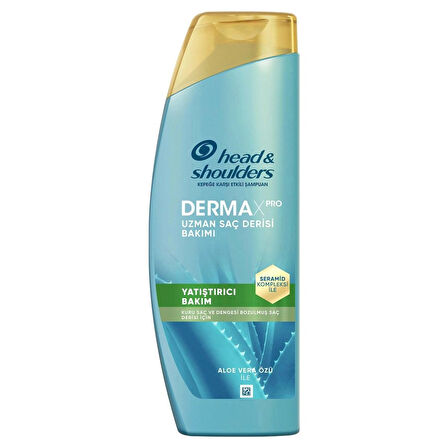 Head&Shoulders DermaXPRO Yatıştırıcı Kepek Karşıtı Şampuan Aloe Vera Özü ve Seramid ile 300ml