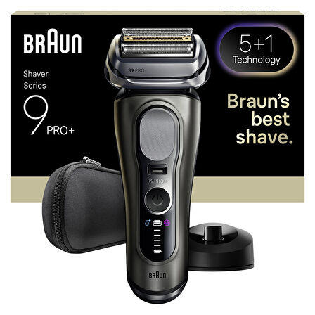 Braun Series 9 PRO+ Elektrikli Tıraş Makinesi, Islak ve Kuru, Şarj Standı, 9615S