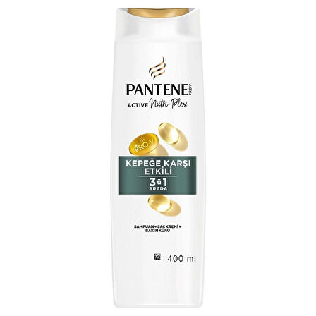 Pantene Kepeğe Karşı Etkili 3'ü1 Arada Şampuan 400 Ml