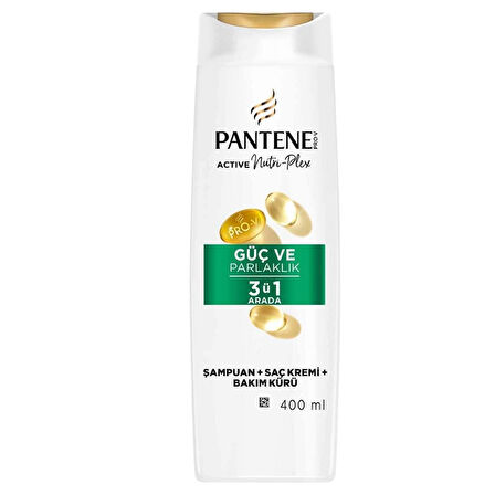 Pantene Doğal Sentez Güç ve Parlaklık 3ü1 Arada Şampuan 400 Ml