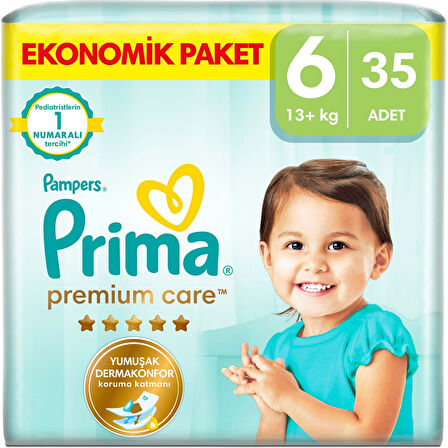 Bebek Bezi Premium Care 6 Numara 35 Adet Ekonomik Paket