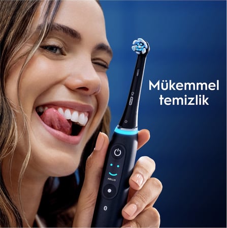 Oral-B iO Siyah Ultimate Clean Diş Fırçası Yedek Başlığı 4 Orta Sertlik Özelliği ile Temizlik