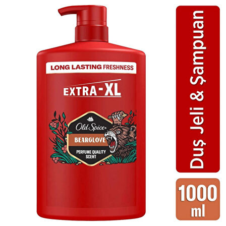 Old Spice Bearglove Erkek Duş Jeli ve Şampuan 1000 ml XXL Büyük Boy