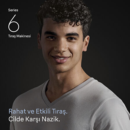Braun Series 6 Elektrikli Tıraş Makinesi, Islak ve Kuru, Hassas Düzeltici Başlık, 62-B1200S