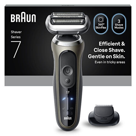 Braun Series 7 Elektrikli Tıraş Makinesi, Islak ve Kuru, Hassas Düzeltici Başlık, 72-C1200S
