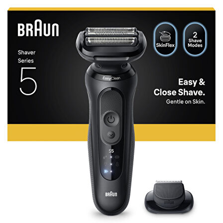 Braun Series 5 Elektrikli Tıraş Makinesi, Islak ve Kuru, Hassas Düzeltici Başlık, 52-N1200S