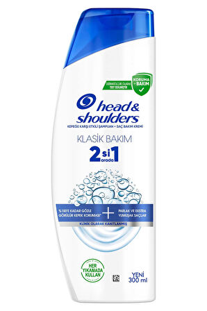 Head And Shoulders Klasik Bakım 2si1 Arada Şampuan 300 ml