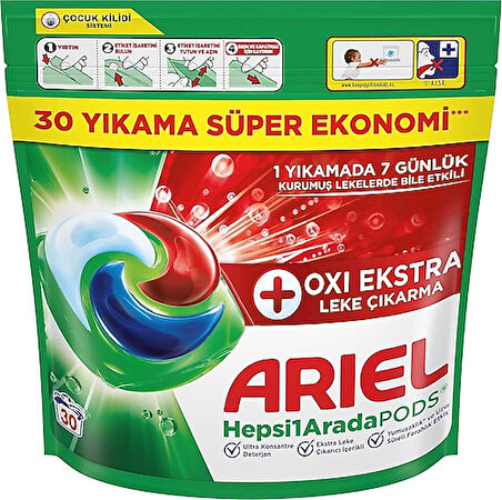 Ariel Oxi Pods Kapsül Çamaşır Deterjanı 30 lu