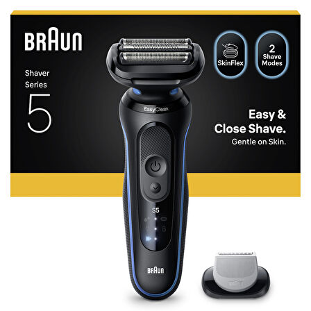 Braun Series 5 Elektrikli Tıraş Makinesi, Islak ve Kuru, Vücut Başlığı, 52-B1600S