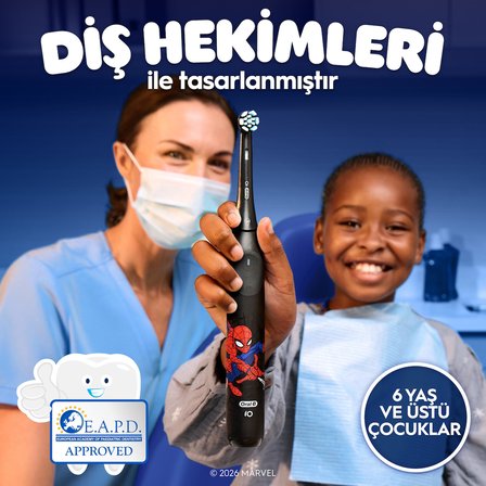 Oral-B iO Çocuk 6+ Marvel Spiderman Şarjlı Diş Fırçası