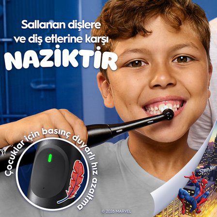 Oral-B iO Çocuk 6+ Marvel Spiderman Şarjlı Diş Fırçası