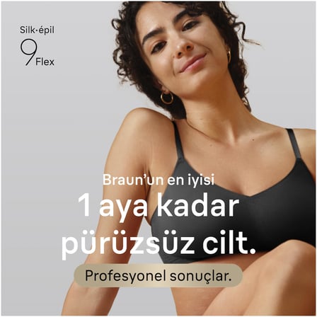 Braun Silk·épil 9 Flex Epilatör, Islak ve Kuru, Kalıcı Pürüzsüz Cilt, 9-030 3D