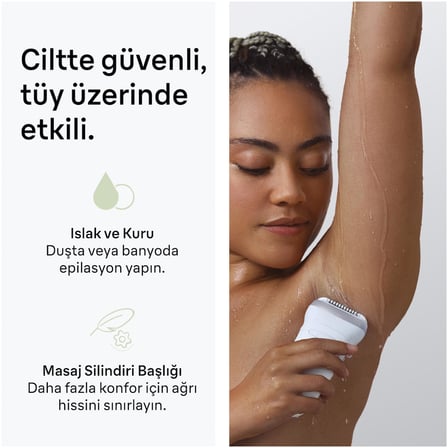 Braun Silk·épil 7 Epilatör, Islak ve Kuru, Kalıcı Pürüzsüz Cilt, 7-241