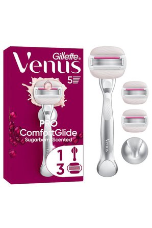 Gillette Gillette Venus Pro ComfortGlide Sugarberry Kokulu Kadın Tıraş Makinesi, Olay Nemlendirici