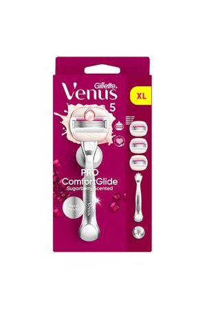Gillette Gillette Venus Pro ComfortGlide Sugarberry Kokulu Kadın Tıraş Makinesi, Olay Nemlendirici