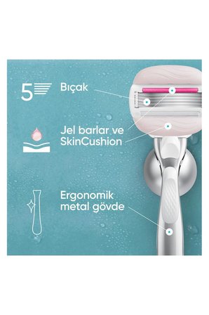 Gillette Gillette Venus Pro ComfortGlide Sugarberry Kokulu Kadın Tıraş Makinesi, Olay Nemlendirici